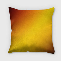 Подушка квадратная Color yellow red gradient, цвет: 3D-принт