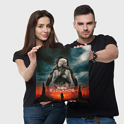 Подушка квадратная Главные герои Хищник планета смерти, цвет: 3D-принт — фото 2