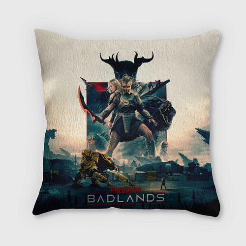 Подушка квадратная Персонажи из Хищник планета смерти / 3D-принт – фото 1