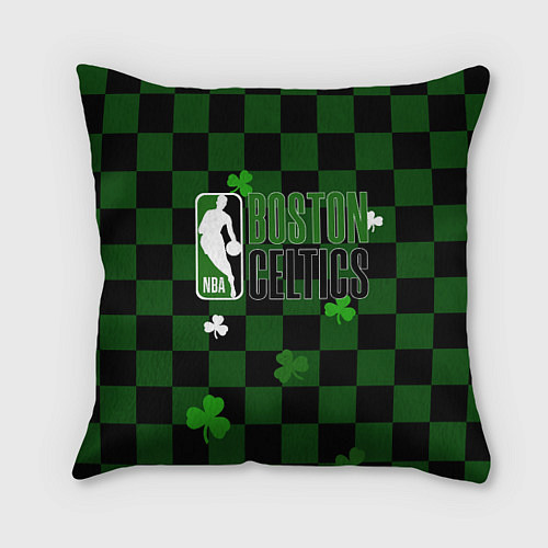 Подушка квадратная NBA Boston Celtics / 3D-принт – фото 1