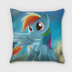 Подушка квадратная My littlle pony, цвет: 3D-принт