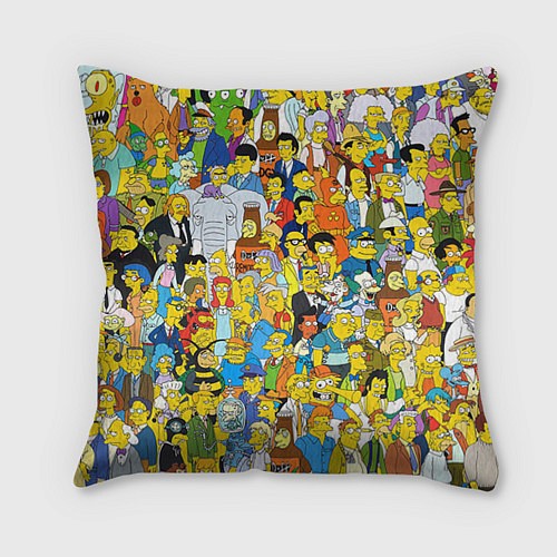 Подушка квадратная Simpsons Stories / 3D-принт – фото 1