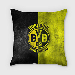 Подушка квадратная Borussia Dortmund, цвет: 3D-принт