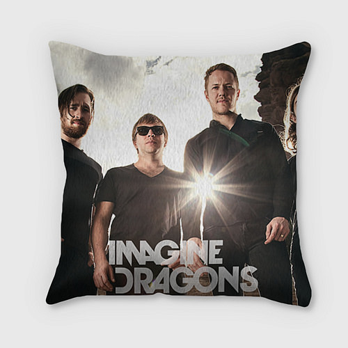 Подушка квадратная Imagine Dragons / 3D-принт – фото 1