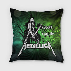 Подушка квадратная Metallica: Robert Trujillo, цвет: 3D-принт