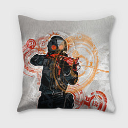 Подушка квадратная Counter-Strike: SWAT, цвет: 3D-принт