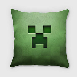 Подушка квадратная Creeper Face, цвет: 3D-принт