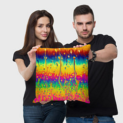 Подушка квадратная Tie dye, цвет: 3D-принт — фото 2