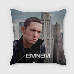 Подушка квадратная Eminem: It's Rap, цвет: 3D-принт