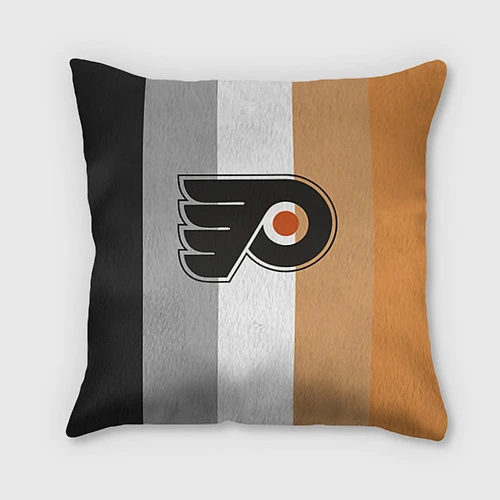 Подушка квадратная Philadelphia Flyers / 3D-принт – фото 1