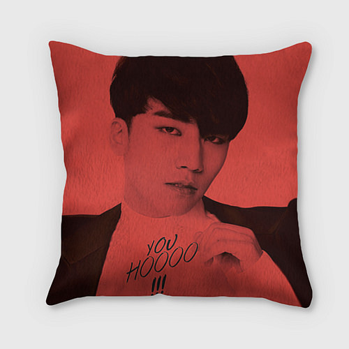 Подушка квадратная Big bang: You Hoooo / 3D-принт – фото 1