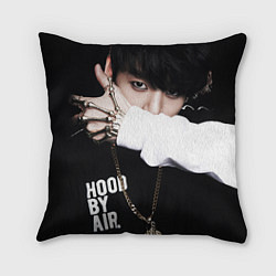 Подушка квадратная BTS: Hood by air, цвет: 3D-принт