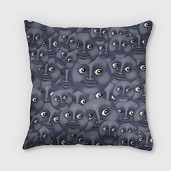 Подушка квадратная Эмодзи, цвет: 3D-принт