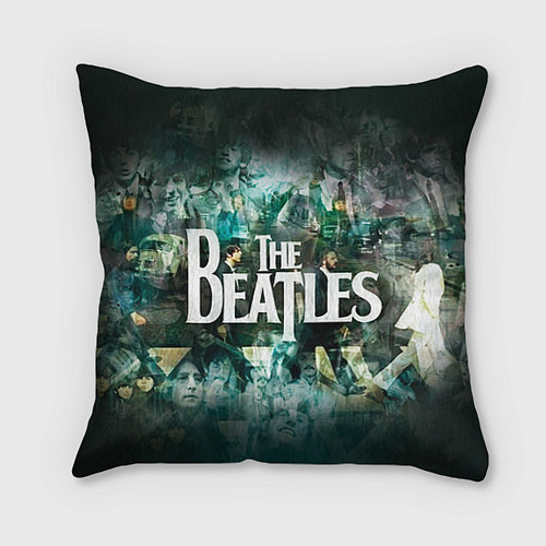 Подушка квадратная The Beatles Stories / 3D-принт – фото 1