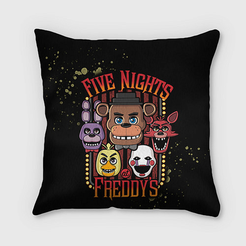 Подушка квадратная Five Nights At Freddy's / 3D-принт – фото 1