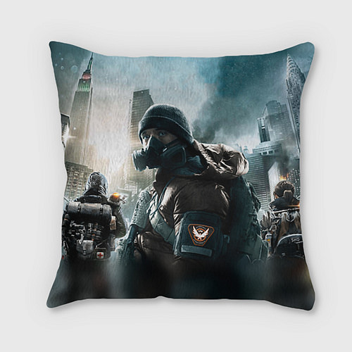Подушка квадратная Division 1 / 3D-принт – фото 1