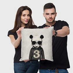 Подушка квадратная Скелет панды, цвет: 3D-принт — фото 2