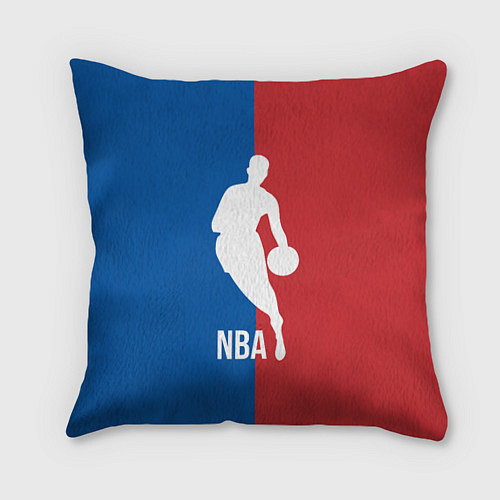 Подушка квадратная Эмблема NBA / 3D-принт – фото 1