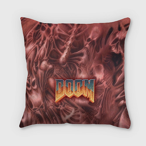 Подушка квадратная DOOM Classic / 3D-принт – фото 1