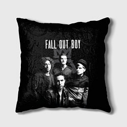 Подушка квадратная Fall out boy band цвета 3D-принт — фото 1