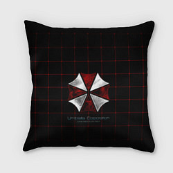 Подушка квадратная Umbrella Corporation - 2, цвет: 3D-принт