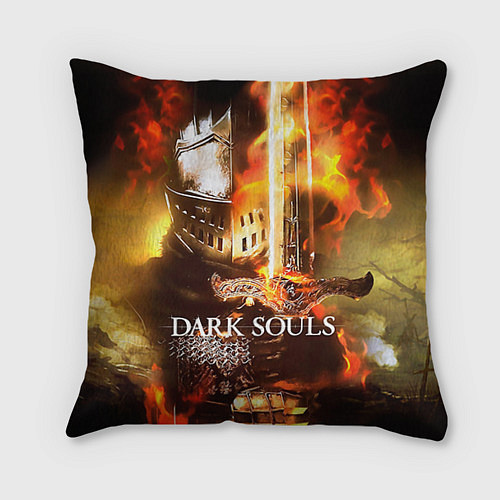Подушка квадратная Dark Souls War / 3D-принт – фото 1