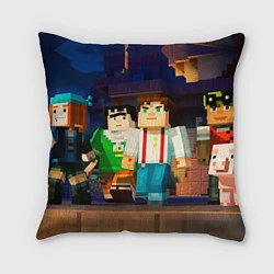 Подушка квадратная Minecraft Men's, цвет: 3D-принт