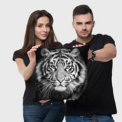 Подушка квадратная Красавец тигр, цвет: 3D-принт — фото 2