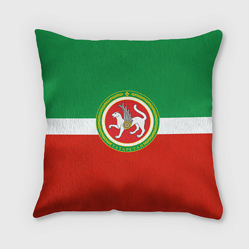 Подушка квадратная Татарстан: флаг / 3D-принт – фото 1