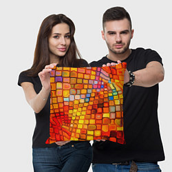 Подушка квадратная Текстуры, цвет: 3D-принт — фото 2