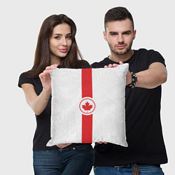 Подушка квадратная Канада, цвет: 3D-принт — фото 2