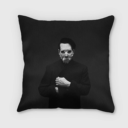 Подушка квадратная Marilyn Manson / 3D-принт – фото 1