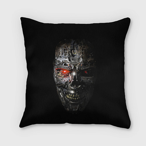 Подушка квадратная Terminator Skull / 3D-принт – фото 1