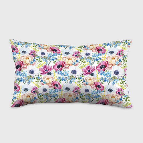 Подушка-антистресс Цветы и бабочки 10 / 3D-принт – фото 1