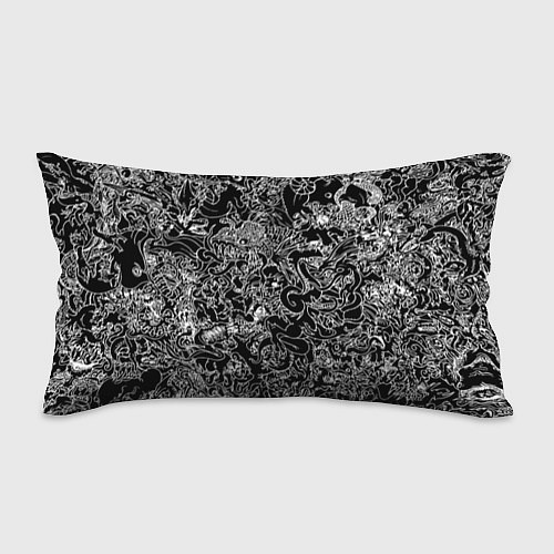 Подушка-антистресс Монстры черно-белый паттерн / 3D-принт – фото 1