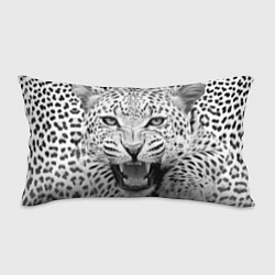 Подушка-антистресс Белый леопард, цвет: 3D-принт