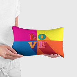 Подушка-антистресс Love three-dimensional letters, цвет: 3D-принт — фото 2