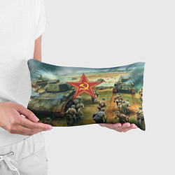 Подушка-антистресс Наступление советской армии, цвет: 3D-принт — фото 2