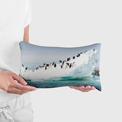 Подушка-антистресс Пингвины на айсберге, цвет: 3D-принт — фото 2