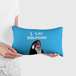 Подушка-антистресс I eat dolphins, цвет: 3D-принт — фото 2