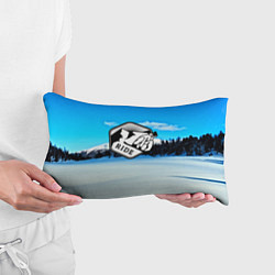 Подушка-антистресс Лыжный спорт, цвет: 3D-принт — фото 2