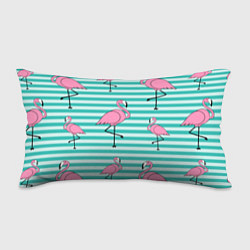 Подушка-антистресс Полосатые фламинго, цвет: 3D-принт