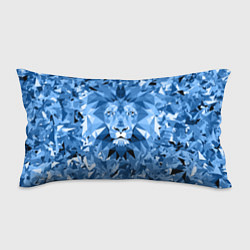 Подушка-антистресс Сине-бело-голубой лев, цвет: 3D-принт