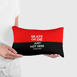 Подушка-антистресс Skate or Die: Just not here, цвет: 3D-принт — фото 2