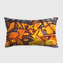 Подушка-антистресс Orange Graffiti, цвет: 3D-принт