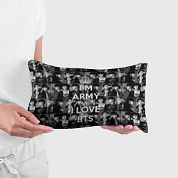 Подушка-антистресс I am army and I lover BTS, цвет: 3D-принт — фото 2