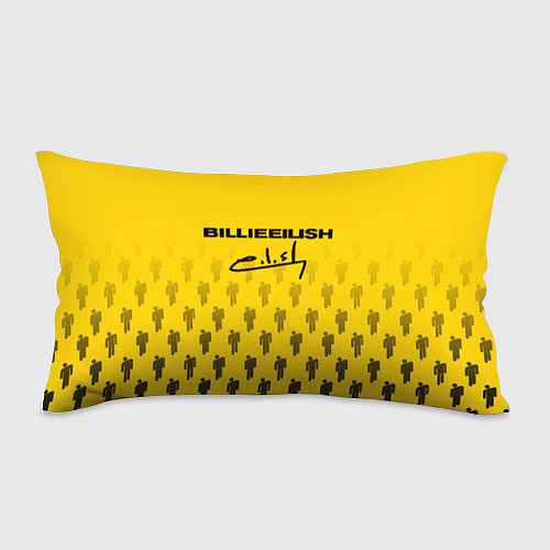 Подушка-антистресс Billie Eilish: Yellow Autograph / 3D-принт – фото 1