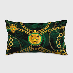 Подушка-антистресс Золотой леопард и цепь