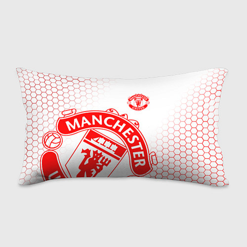 Подушка-антистресс Манчестер Юнайтед white / 3D-принт – фото 1