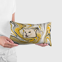 Подушка-антистресс Woman yelling at cat, цвет: 3D-принт — фото 2